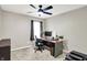 Functional bedroom with a dedicated workspace, perfect for remote work or study at 6298 Briargate Dr, Zionsville, IN 46077