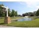 Royal Run Village Club's clubhouse features a beautiful fountain and manicured grounds at 6298 Briargate Dr, Zionsville, IN 46077