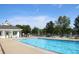 Enjoy a refreshing swim in the community pool with beautiful blue water at 6298 Briargate Dr, Zionsville, IN 46077