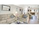 Cozy living room with neutral color palette, open to dining area and kitchen at 6402 Friendship Cir, Indianapolis, IN 46268