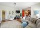 Inviting living room blends style and comfort, ideal for relaxation and social gatherings at 712 Disciples Way, Greenwood, IN 46143