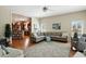 Open living space transitions seamlessly to a modern kitchen, perfect for entertaining at 712 Disciples Way, Greenwood, IN 46143