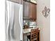 Convenient kitchen office nook with granite countertop, perfect for work or study at 712 Disciples Way, Greenwood, IN 46143