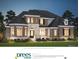 Charming two-story home exterior with brick, stone accents, a manicured lawn, and a dark roof at 10201 - Lot 2 N Alford Rd, Fortville, IN 46040