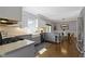 Beautiful kitchen with stainless appliances, custom cabinets and hardwood flooring at 111 N 8Th St, Zionsville, IN 46077