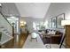 Bright living room with hardwood floors, comfortable seating, and modern decor at 111 N 8Th St, Zionsville, IN 46077