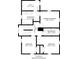 Upstairs floor plan featuring bedrooms, bathrooms, and a walk-in closet at 1141 W 35Th St, Indianapolis, IN 46208