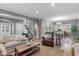 Spacious living room with an open layout, connecting to the dining area and kitchen at 1141 W 35Th St, Indianapolis, IN 46208