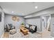 Bright living room featuring a sofa, unique coffee table, and gray walls at 1141 W 35Th St, Indianapolis, IN 46208