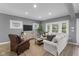 Cozy living room featuring neutral tones, recessed lighting, and comfortable seating at 1141 W 35Th St, Indianapolis, IN 46208