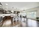 Spacious kitchen features a large island, stainless appliances, and hardwood flooring at 11626 Laurel Springs Cir, Noblesville, IN 46060