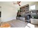 Spacious home office with custom shelving, perfect for organization and productivity at 1311 Central Ave, Indianapolis, IN 46202