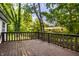 A spacious wood deck perfect for outdoor entertaining and relaxation at 1657 Park Terrace Ct, Indianapolis, IN 46229