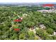 Aerial view of property highlighting proximity to Downtown Carmel and Monon Trail at 1805 Wood Valley Dr, Carmel, IN 46032
