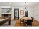 Game room featuring pool table, decorative lighting, and wood floors at 1805 Wood Valley Dr, Carmel, IN 46032