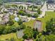 Aerial view showcasing community amenities, including a pool, tennis court, and basketball court at 1930 Bechtel Rd, Indianapolis, IN 46260