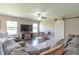 Spacious living room featuring a large TV, and comfortable seating at 19555 Kailey Way, Noblesville, IN 46062