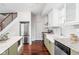 Spacious kitchen featuring stainless steel appliances, a center island and modern cabinetry, perfect for cooking at 2015 N College Ave, Indianapolis, IN 46202