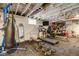 Finished basement featuring gym equipment, painted walls, and an open ceiling at 2332 Central Ave, Indianapolis, IN 46205