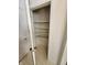 A standard closet with white walls, with four shelves at 3415 Winchester Dr, Indianapolis, IN 46227