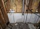 View of the basement showing mechanicals at 3836 N Wittfield St, Indianapolis, IN 46235