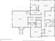 Second floorplan featuring bedrooms, bathrooms, and laundry room dimensions at 3853 Abney Highland Dr, Zionsville, IN 46077