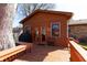 Back deck features a grill, an outdoor bench, and entry into the home at 40 S Restin Rd, Greenwood, IN 46142