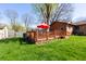 Great backyard featuring a lovely deck, perfect for entertaining or relaxing at 40 S Restin Rd, Greenwood, IN 46142