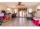 Versatile bonus room with an adjacent room and multiple windows for natural light at 40 S Restin Rd, Greenwood, IN 46142