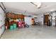 Well-organized garage showcasing versatile storage solutions and ample open space at 40 S Restin Rd, Greenwood, IN 46142