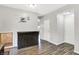 An entryway featuring wood-look flooring and fresh paint, with adjacent cabinet at 5841 Sable Dr, Indianapolis, IN 46221
