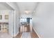 Inviting hallway offering a view to the living spaces and an adjacent office at 6589 Kara Ln, Brownsburg, IN 46112