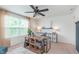 Bright office with a spacious work area, comfortable seating and lots of storage at 6589 Kara Ln, Brownsburg, IN 46112