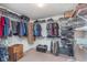 Spacious walk-in closet featuring ample shelving and hanging space for organized storage at 6589 Kara Ln, Brownsburg, IN 46112