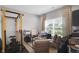 A home office with natural light, a weight rack and workout equipment at 757 Carson Ln, Greenfield, IN 46140