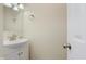 Bathroom with white cabinets and chrome faucet at 8248 Ossian Ct, Camby, IN 46113