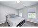 Comfortable bedroom featuring carpeted floors, two windows, and neutral decor at 8557 Vyners Ln, Avon, IN 46123