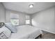 Inviting bedroom with carpet, neutral decor, and natural light from the two windows at 8557 Vyners Ln, Avon, IN 46123