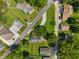 An aerial view featuring lush lawns and tree-lined streets in a charming residential area at 11315 House St, Indianapolis, IN 46259