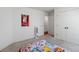 Bedroom with plush carpet, closet with double doors and a colorful theme at 11315 House St, Indianapolis, IN 46259
