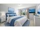 Stylishly decorated bedroom with a cozy bed, matching nightstands, and scenic artwork at 12997 Bartlett Dr, Fishers, IN 46037