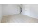 Neutral bedroom with light carpet, base trim, and two doors at 12997 Bartlett Dr, Fishers, IN 46037
