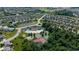 Aerial view of community amenities including a pool, tennis courts, and playground, surrounded by lush greenery at 12998 Silbury Hill Way, Fishers, IN 46037