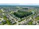 Scenic aerial view of the neighborhood showcases community pools and amenities nestled amongst well-maintained homes at 12998 Silbury Hill Way, Fishers, IN 46037