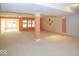 Open basement area featuring columns and ample space for customization and recreation at 13161 Duval Dr, Fishers, IN 46037