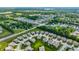 This aerial view features an established community with lush greenery and well-maintained homes at 19009 Beverly Shones Ln, Noblesville, IN 46062