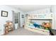 Bright ' bedroom with a bunk bed, playful decorations, and ample storage for a fun and organized space at 20845 Summit Rd, Noblesville, IN 46062
