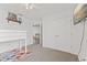 Bright bedroom featuring bunk beds, ceiling fan, a TV and closet at 2096 Whitetail Ct, Avon, IN 46123