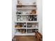 Spacious pantry shelving offers ample room to display dishes, store small appliances, and organize cookware at 2140 Alabama St, Indianapolis, IN 46202
