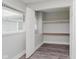 A large closet with built-in shelving for storage and organization at 3149 Thayer St, Indianapolis, IN 46222